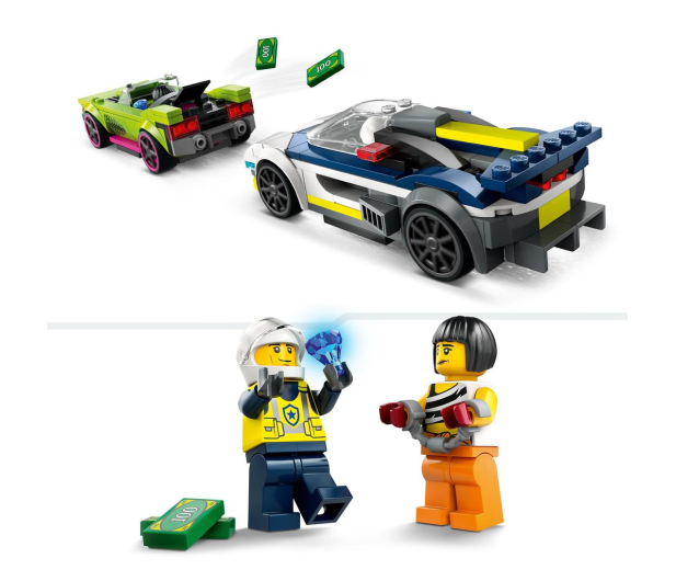 LEGO City 60415 Pościg radiowozu za muscle carem - 1202617 - zdjęcie 4